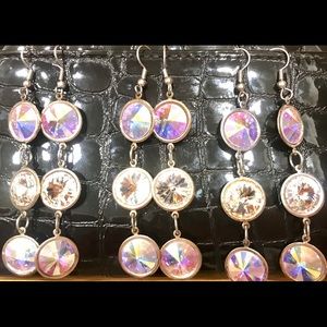 ♦️$20 SWAROVSKI CRYSTAL AURORA BOREALIS Plat Plate